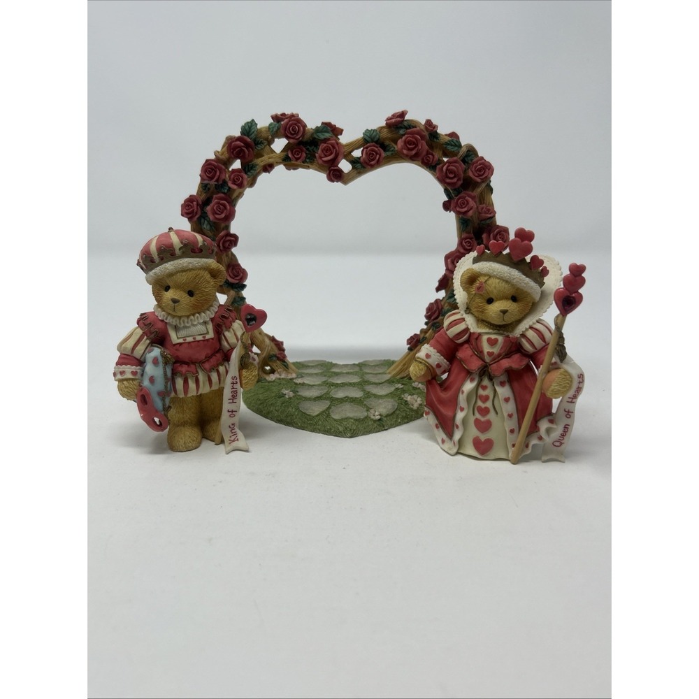 Vintage Cherished Teddies King & Queen of Hearts 3 PC Set Harry & Katherine